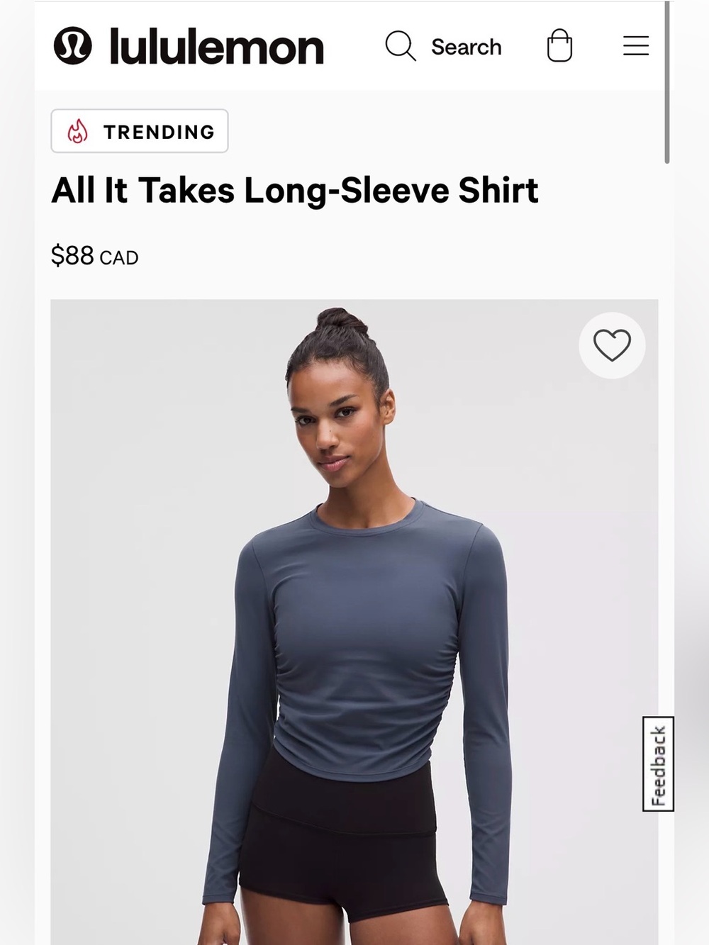 lululemon All It Takes Long-Sleeve Shirt - Blue/Green Jewel Colour